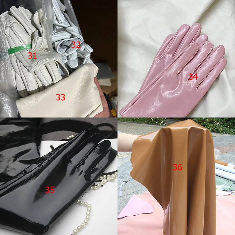 Customize Men's Gloves Real Leather Extra Long Straight Style Sheepskin Winter Warm Cuff New Women's Long Glove Opera