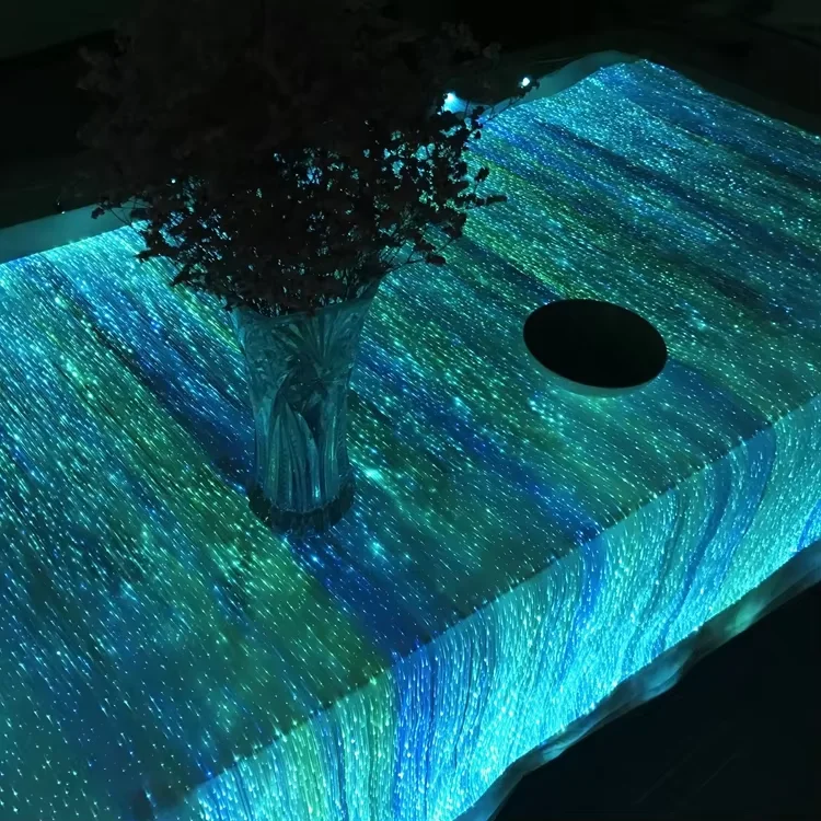 LED Fiber Optic Clothing Textile Fiber Optic Fabric for Luminous Clothing USB Style Control 140cm*100cm (4.59ft*3.28ft)