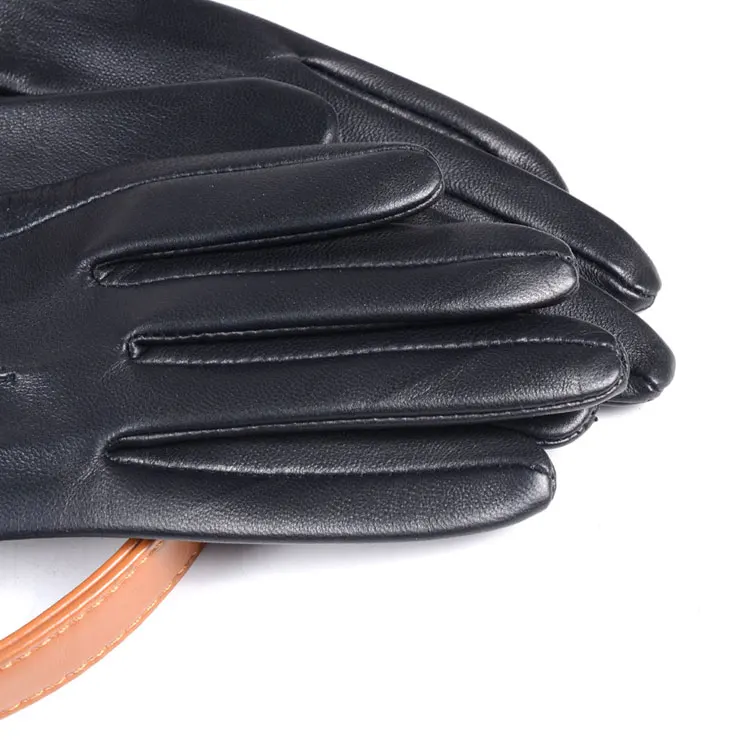 30cm-80cm Women's Ladies Real leather Double sides Leather Unlined Overlength Party Evening gloves long gloves Customizable