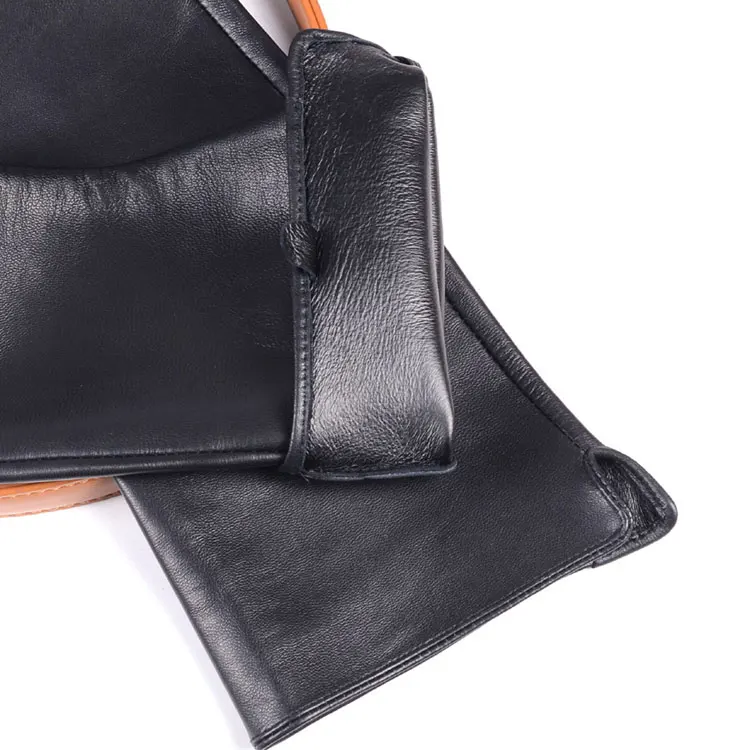 30cm-80cm Women's Ladies Real leather Double sides Leather Unlined Overlength Party Evening gloves long gloves Customizable