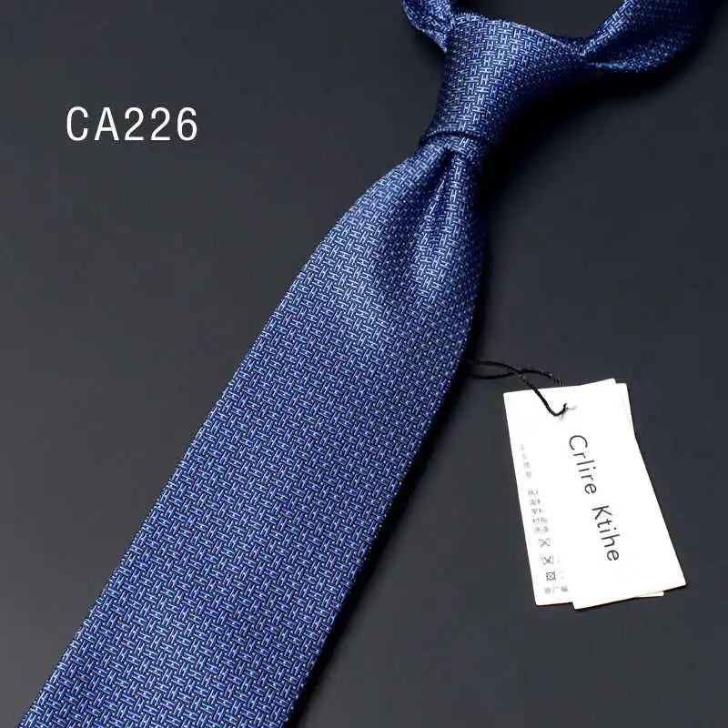 High Quality 100% Silk Men's Tie Red Blue Gray Letter H 8cm Narrow Version Business Banquet Shirt Accessories Silk Necktie