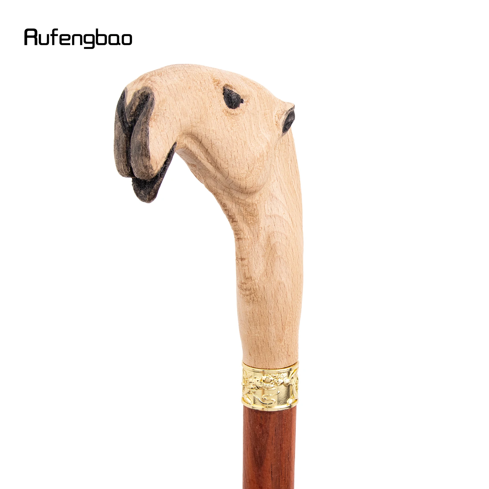 Yellow Red Camel Wooden Fashion Stick Decorative Vampire Cospaly Party Wood Cane Mace Wand Crosier 94cm Performance Stage Cane