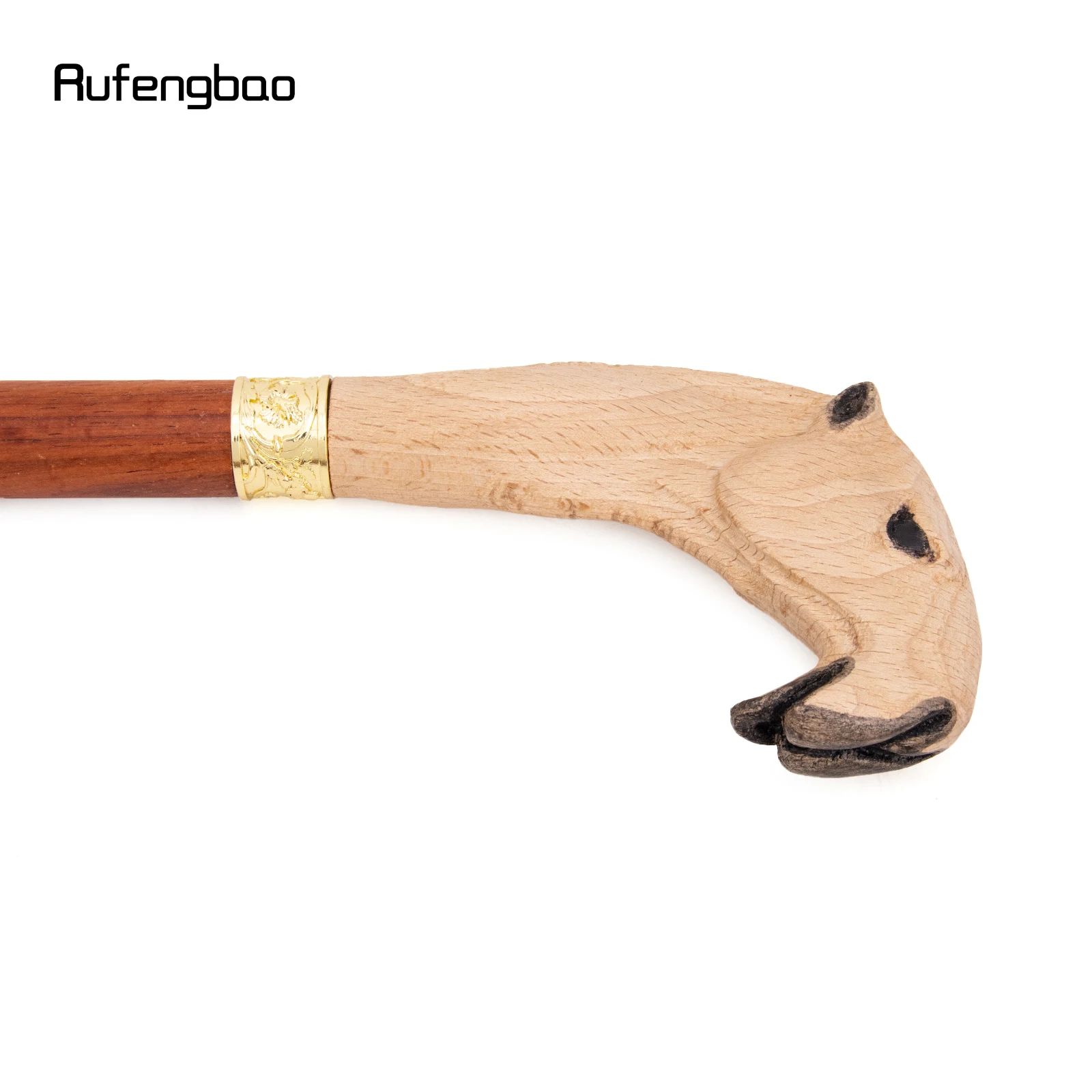 Yellow Red Camel Wooden Fashion Stick Decorative Vampire Cospaly Party Wood Cane Mace Wand Crosier 94cm Performance Stage Cane