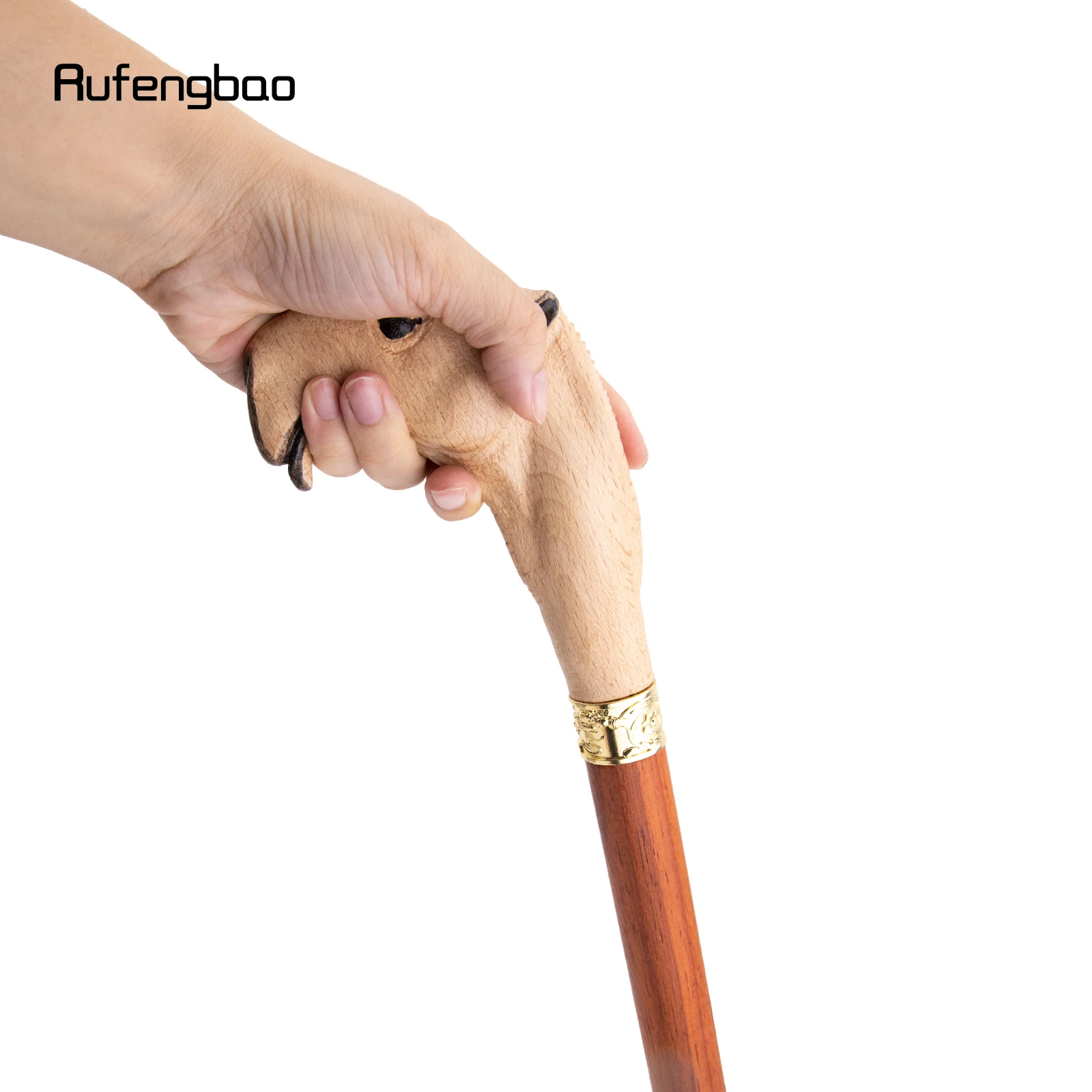 Yellow Red Camel Wooden Fashion Stick Decorative Vampire Cospaly Party Wood Cane Mace Wand Crosier 94cm Performance Stage Cane