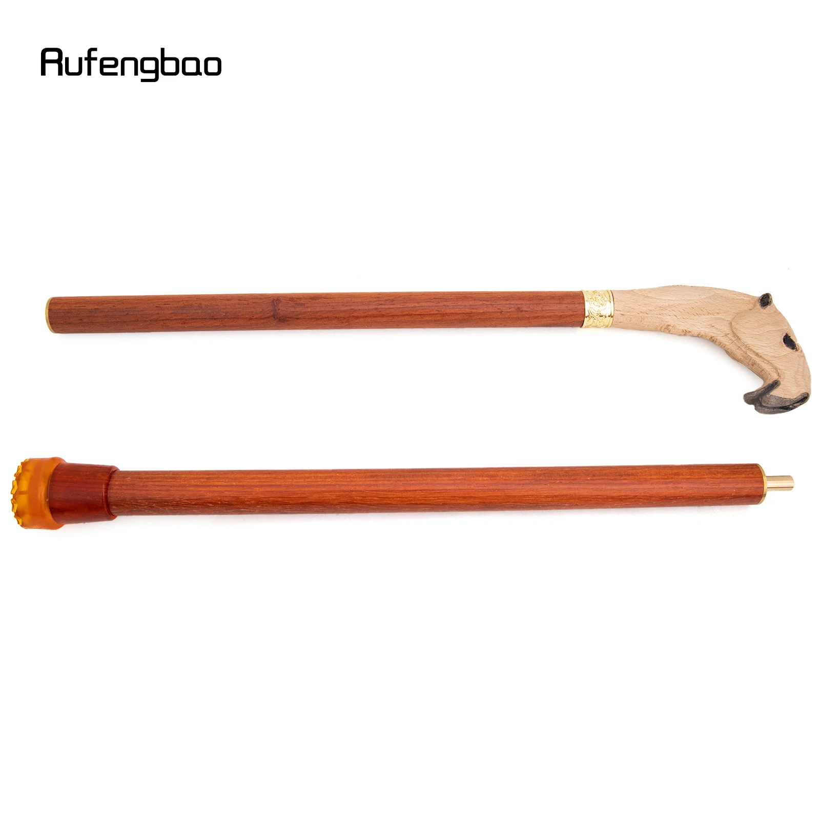 Yellow Red Camel Wooden Fashion Stick Decorative Vampire Cospaly Party Wood Cane Mace Wand Crosier 94cm Performance Stage Cane