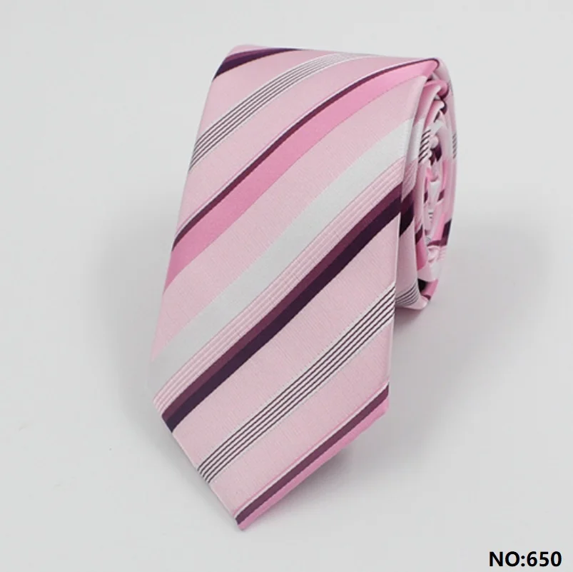 High Quality 100% Silk Fashionable Rose Red Checkered Tie For Men's Leisure 6CM Narrow Version Shirt Accessories Silk Necktie