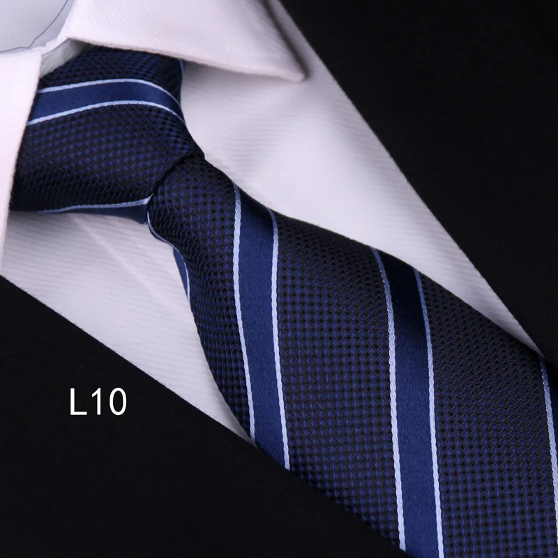 High Quality 100% Real Silk Tie For Men's Business Banquet Formal Shirt Accessories With Fashionable Striped Pattern 8CM Necktie