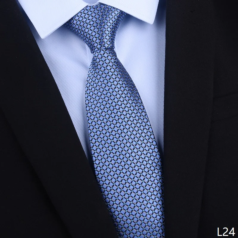 High Quality 100% Real Silk Tie For Men's Business Banquet Formal Shirt Accessories With Fashionable Striped Pattern 8CM Necktie