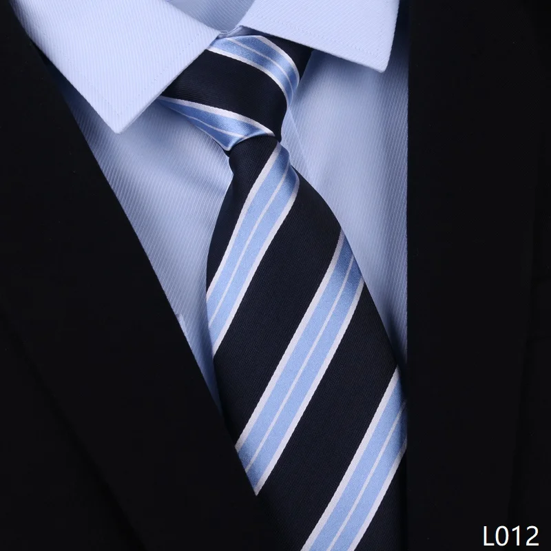 High Quality 100% Real Silk Tie For Men's Business Banquet Formal Shirt Accessories With Fashionable Striped Pattern 8CM Necktie