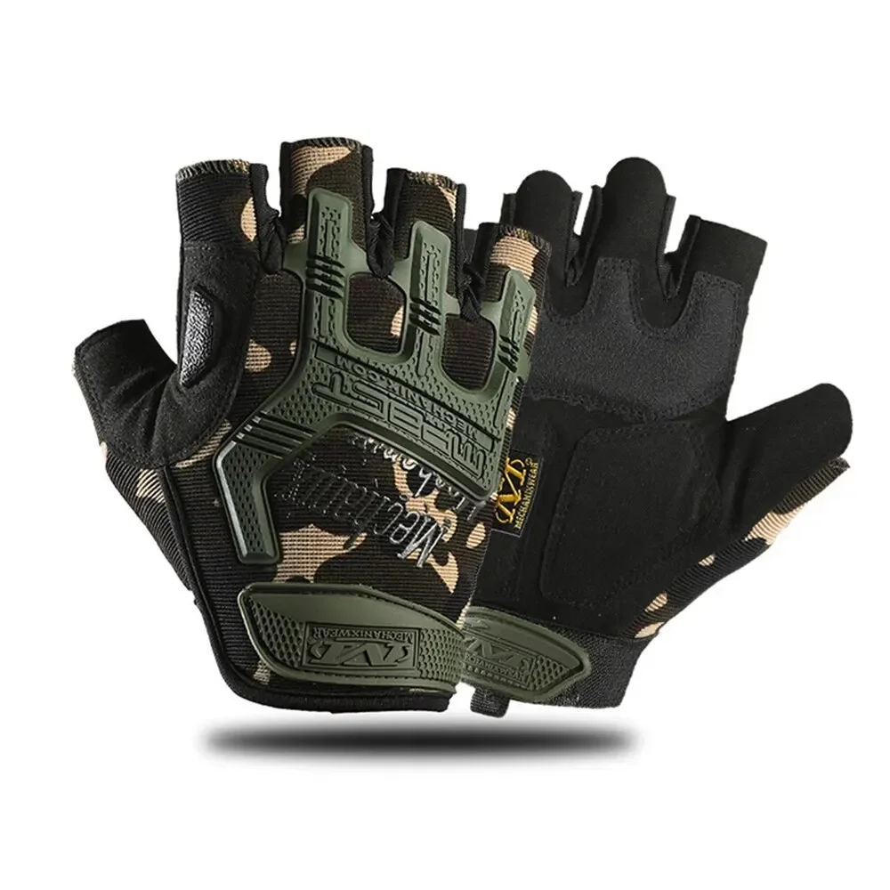 Popular Tactical Gloves Half Finger Special Forces Outdoor Mountaineering Riding Protection Men Half Finger Motorbike Gloves