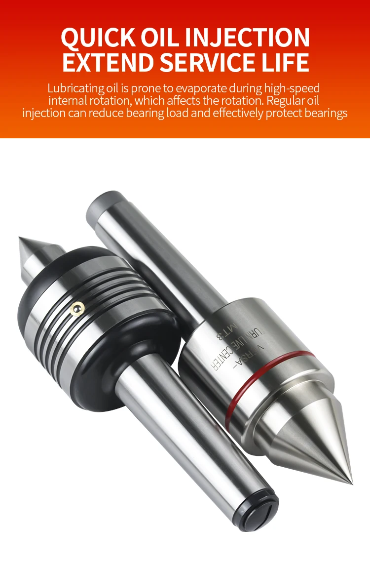 MT3 MT4 Morse Taper Live Center High Precision Rotating Center for Lathe Machine Standard Alloy Revolving Centre CNC