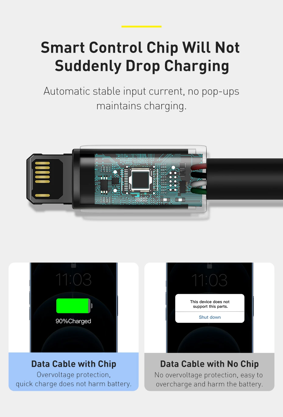 Baseus 2.4A USB Cable For iPhone 14 13 Pro Max XR Xs Cable Fast Charging Cable for iPhone 12 Charger USB Data Line