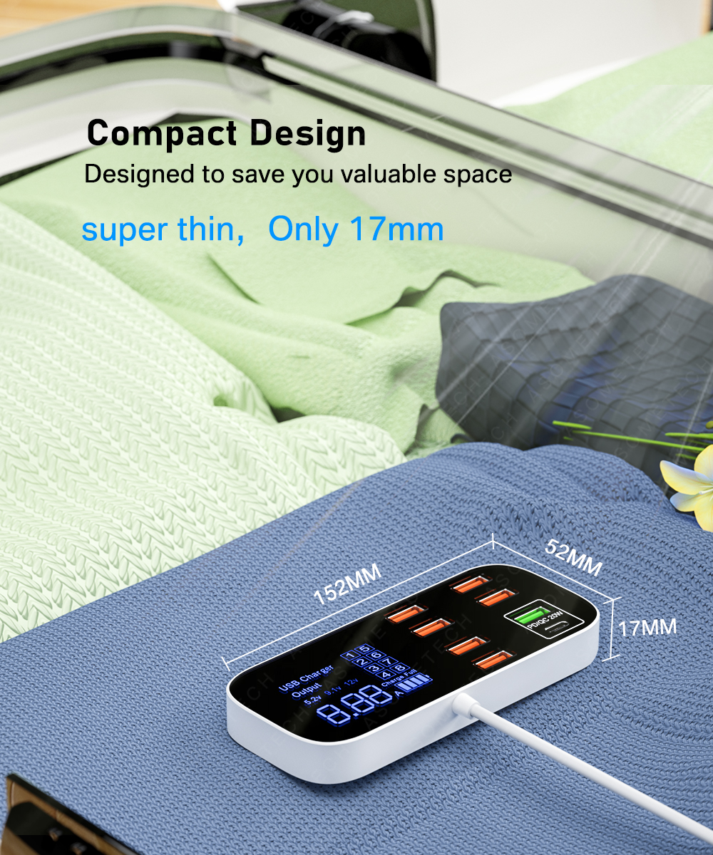 Quick Charge USB Charger HUB Tablet Portable Travel Mobile Phone Charger Adapter Fast Charger For iPhone xiaomi huawei samsung