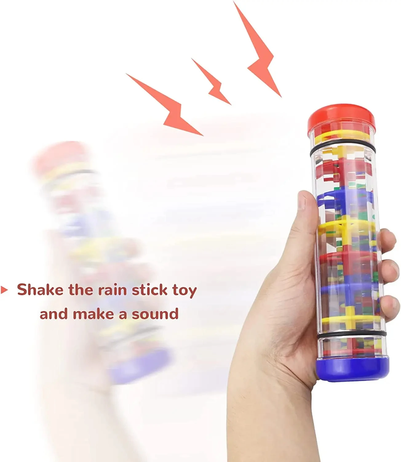 Baby Toys 1 to 2 Years Musical Rainstick Baby Teether Newborn Toys Accessories Soft Sensory Hammer Game For Baby 6 12 Months