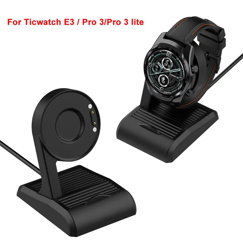 Charging Cradle Dock For TicWatch Pro 5 E3 Pro 3 GPS Charger Cable Stand For Ticwatch ProX Pro3 LTE USB Magnetic Adapter 100mm