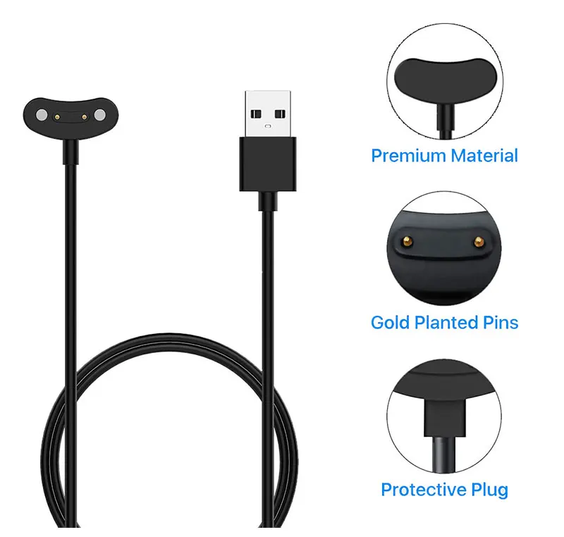 Charging Cradle Dock For TicWatch Pro 5 E3 Pro 3 GPS Charger Cable Stand For Ticwatch ProX Pro3 LTE USB Magnetic Adapter 100mm