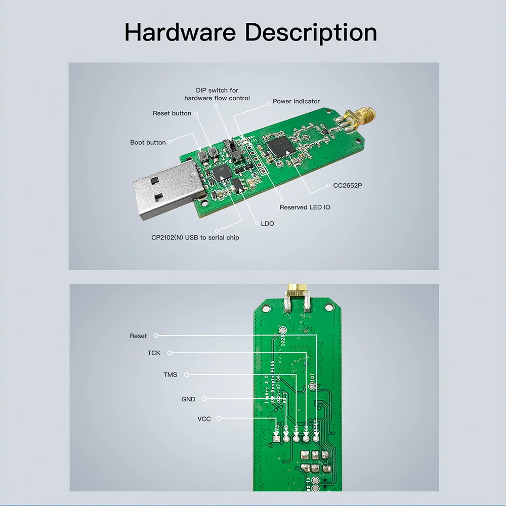 SONOFF ZB Dongle-P Zigbee 3.0 USB Dongle Plus Universal Zigbee Gateway Support via ZHA or Zigbee2MQTT Sonoff Zigbee Series