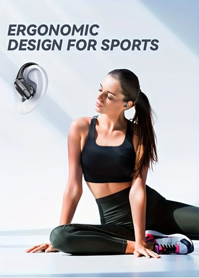 Lenovo XT80 Wireless Headphones Bluetooth 5.3 Earphones True with Mic Button Control Noise Reduction Earhooks Waterproof Headset