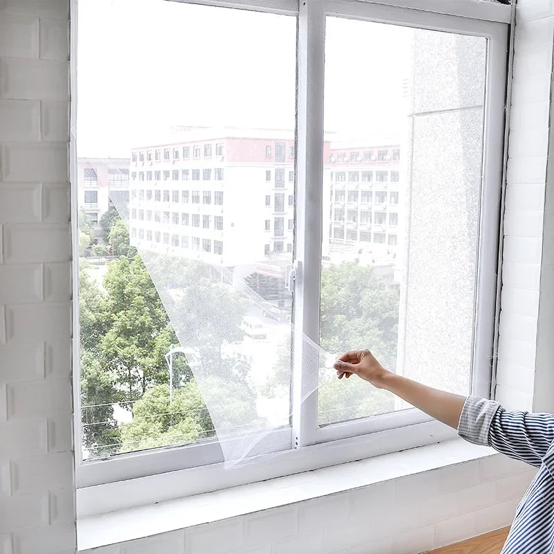DIY Mosquito Net for Bed Window Home Textile the Mesh Indoor Self-adhesive Anti-insect and Fly Screen Curtains Garden