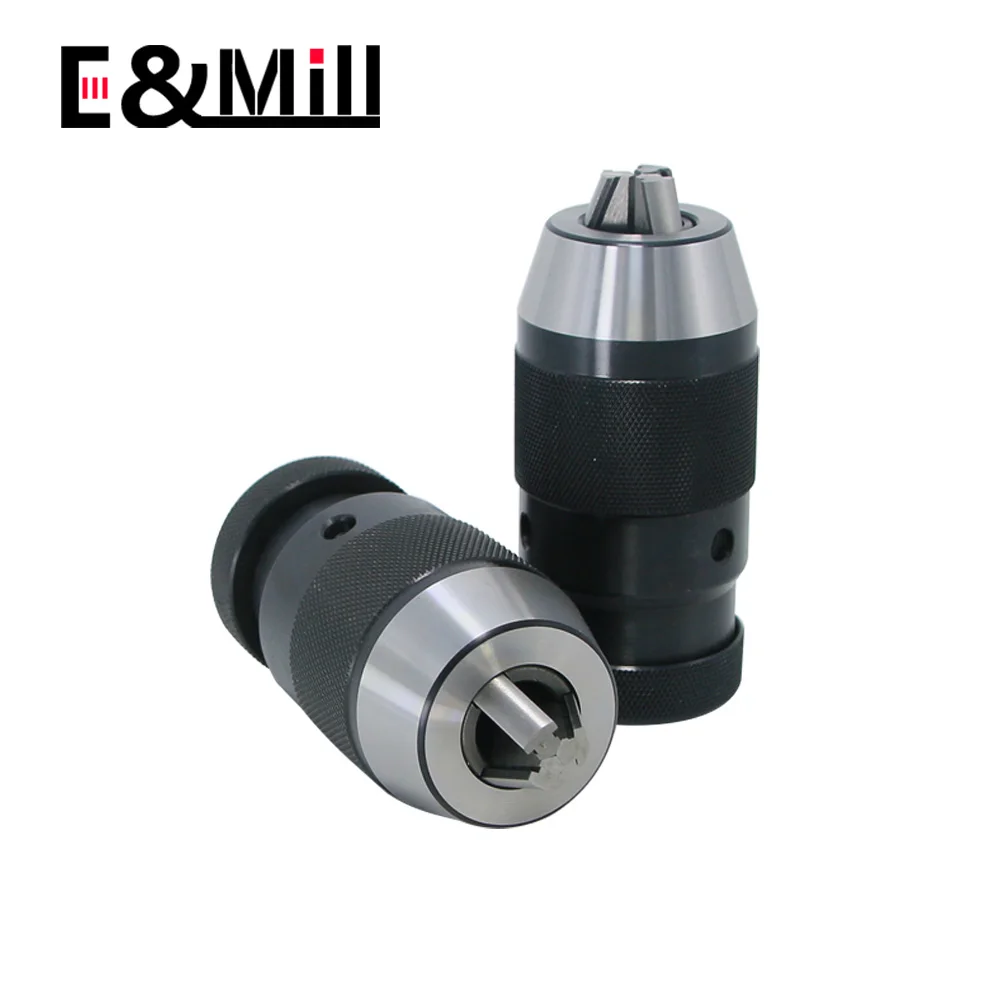 1x B10 B12 B16 B18 B22 drill chuck Keyless drilling chuck Self Tighten Automatic Locking clamp range 0.5-6mm 1-10mm 1-13mm 1-16