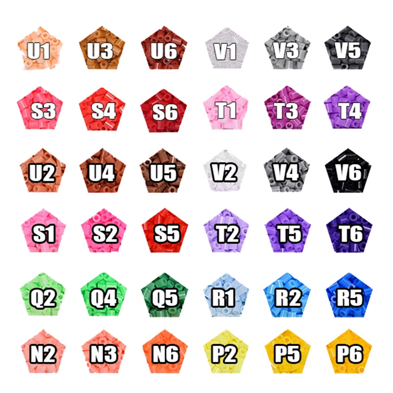 2.6mm Mini Beads 2000PCS 72colors Fuse Beads for Kids Gift Hama Beads Diy Puzzles Iron Beads High Quality