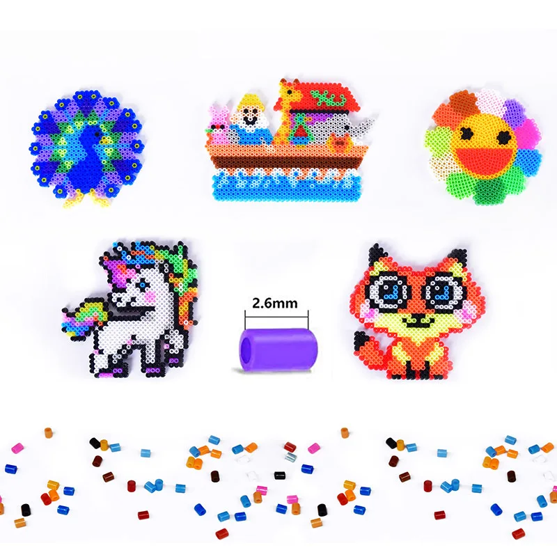 2.6mm Mini Beads 2000PCS 72colors Fuse Beads for Kids Gift Hama Beads Diy Puzzles Iron Beads High Quality