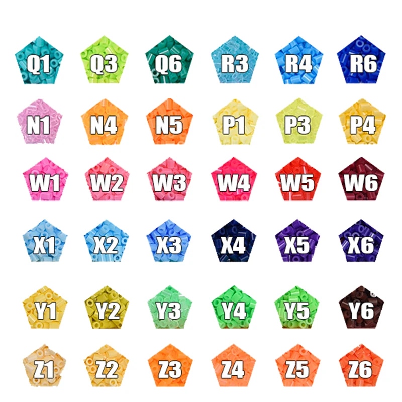 2.6mm Mini Beads 2000PCS 72colors Fuse Beads for Kids Gift Hama Beads Diy Puzzles Iron Beads High Quality