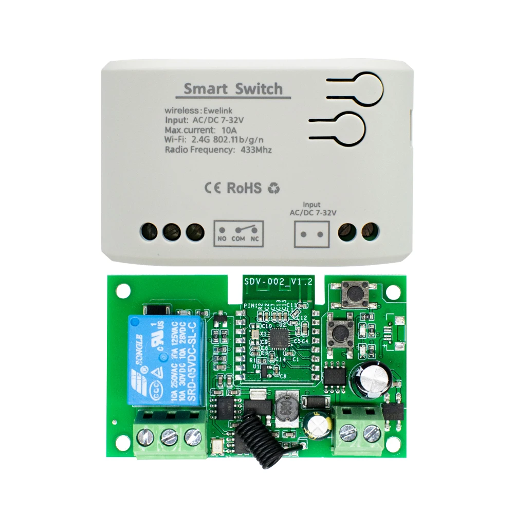 Ewelink WIFI Garage Door Opener Controller Smart Switch On Off Relay Module Gate Open Voice Control Alexa Google Home