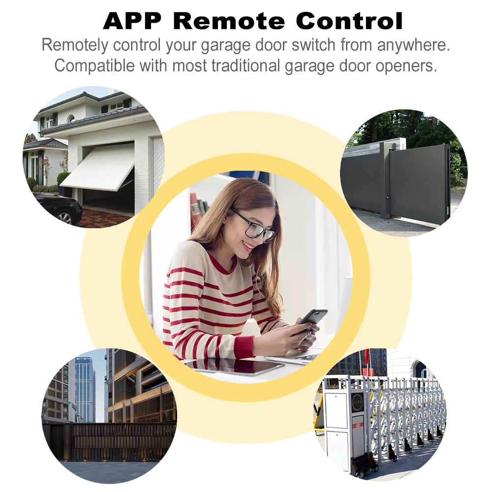 Ewelink WIFI Garage Door Opener Controller Smart Switch On Off Relay Module Gate Open Voice Control Alexa Google Home