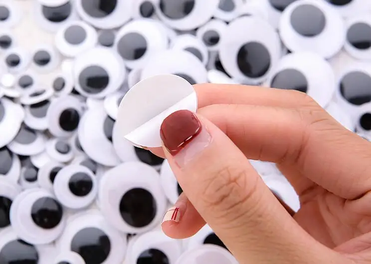100pcs/200pcs Self-adhesive Googly Wiggle Eyes for DIY Scrapbooking Crafts Projects DIY Dolls Accessories Eyes Handmade Toys GYH