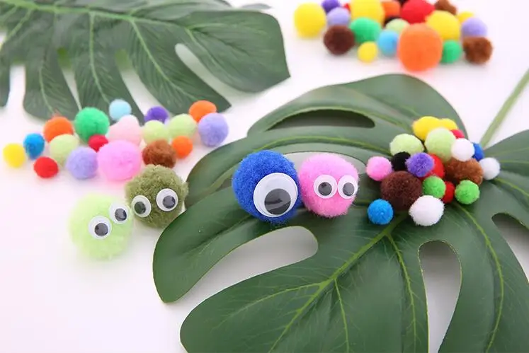 100pcs/200pcs Self-adhesive Googly Wiggle Eyes for DIY Scrapbooking Crafts Projects DIY Dolls Accessories Eyes Handmade Toys GYH