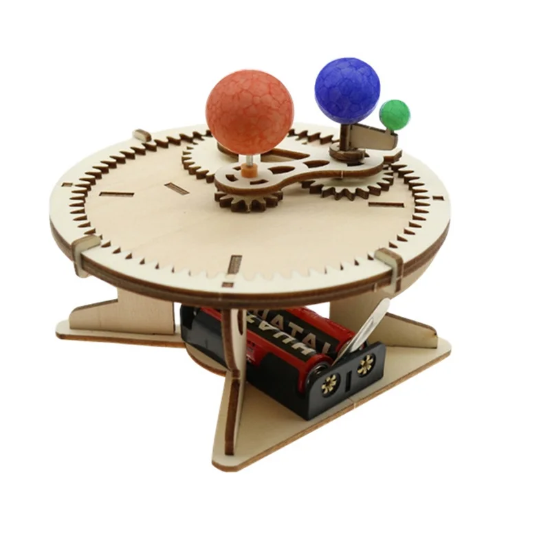 Trisphere Sun Earth Moon Planet Solar System Model Kids DIY Science Toys Educational Scientific Experiment Kit