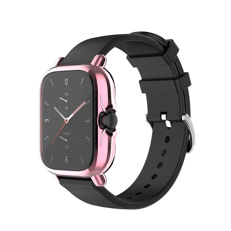 Protection Case for Huami Amazfit GTS 2 / GTS 2e Plating TPU Soft Cover Full Screen Protector Shell