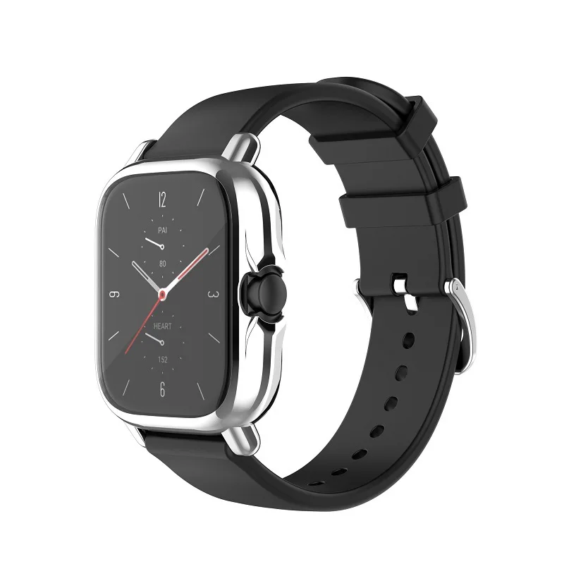 Protection Case for Huami Amazfit GTS 2 / GTS 2e Plating TPU Soft Cover Full Screen Protector Shell