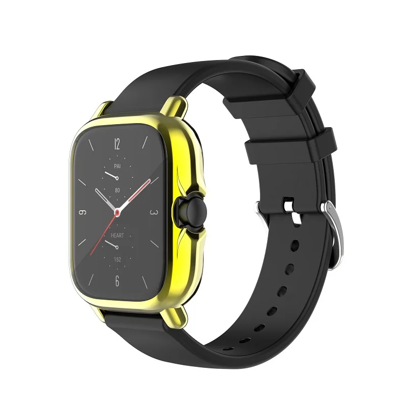 Protection Case for Huami Amazfit GTS 2 / GTS 2e Plating TPU Soft Cover Full Screen Protector Shell