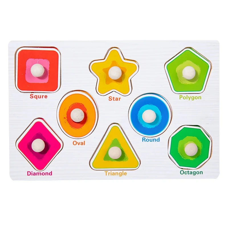Baby Montessori Puzzles Wooden Toys for Children 1 2 3 Years Educational Learning Kids Games Child Birthday Gifts