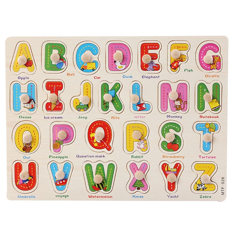 Baby Montessori Puzzles Wooden Toys for Children 1 2 3 Years Educational Learning Kids Games Child Birthday Gifts