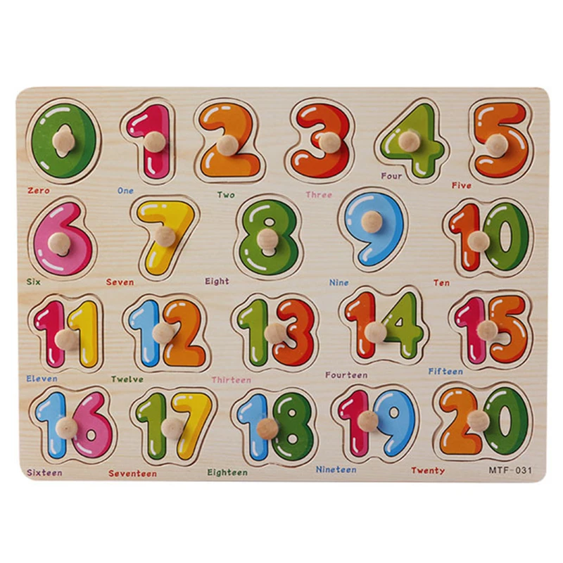 Baby Montessori Puzzles Wooden Toys for Children 1 2 3 Years Educational Learning Kids Games Child Birthday Gifts