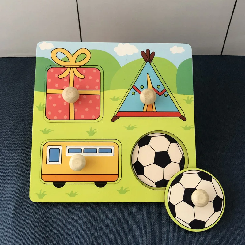 Baby Montessori Puzzles Wooden Toys for Children 1 2 3 Years Educational Learning Kids Games Child Birthday Gifts