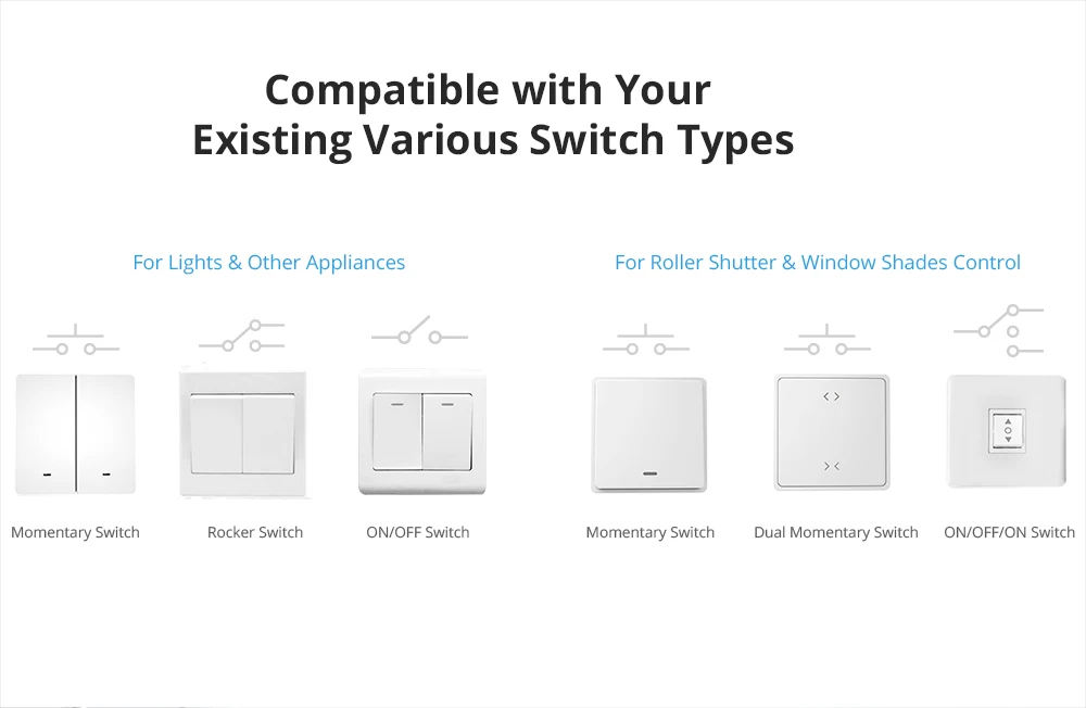 SONOFF DUALR3 Lite Dual Relay Module DIY MINI Smart WiFi Switch 1-5PCS 2-Way Control Timing via eWeLink Alexa Google Smart Home