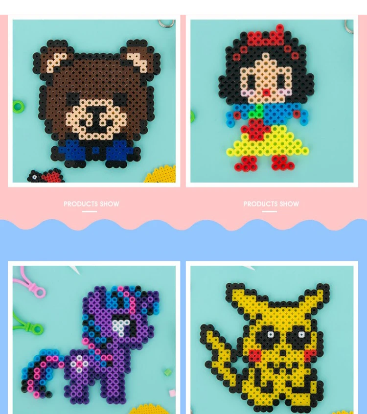 5MM 200G/Bag 3400PCs Pixel Puzzle Iron Beads for Kids Hama Beads DIY High Quality Handmade Gift Toy Fuse Beads