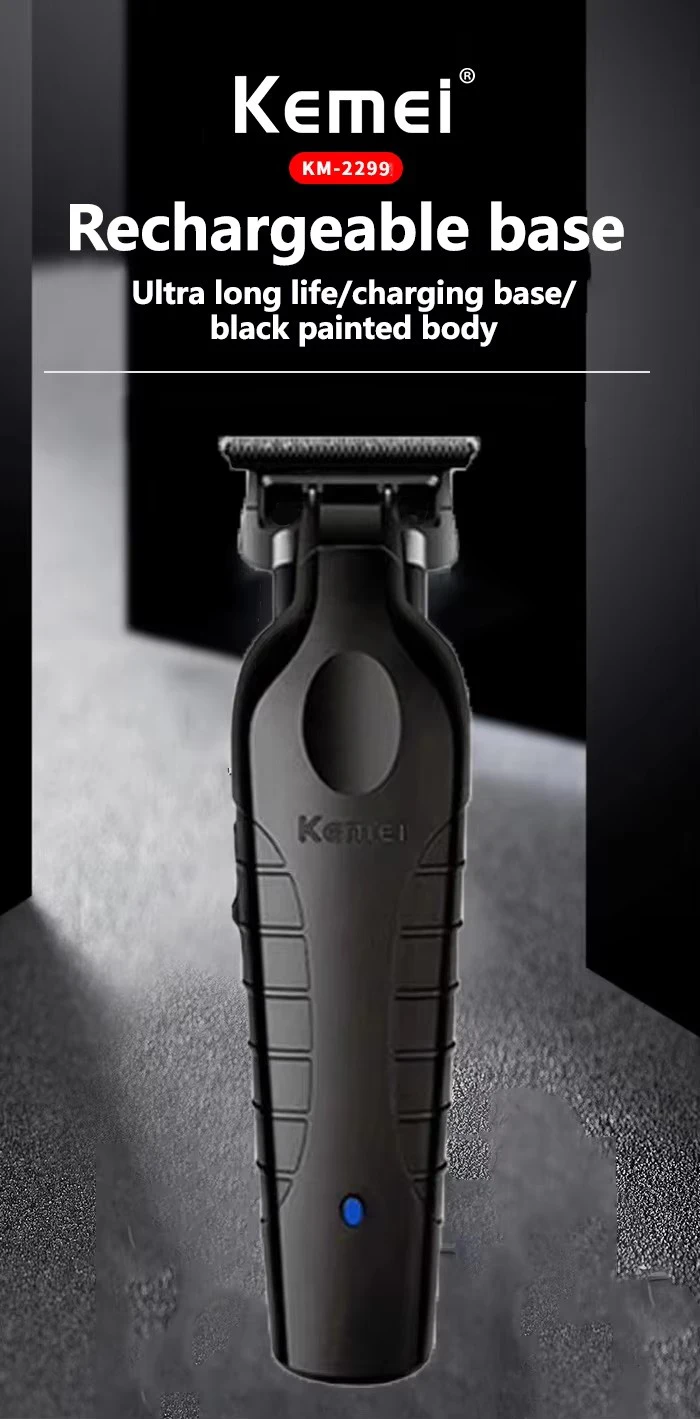 Kemei KM-2299 Professional Hair Clipper 1200mAh Electric Hair Clippers USB Rechargeable Hair Trimmers Hair Cutting Machine