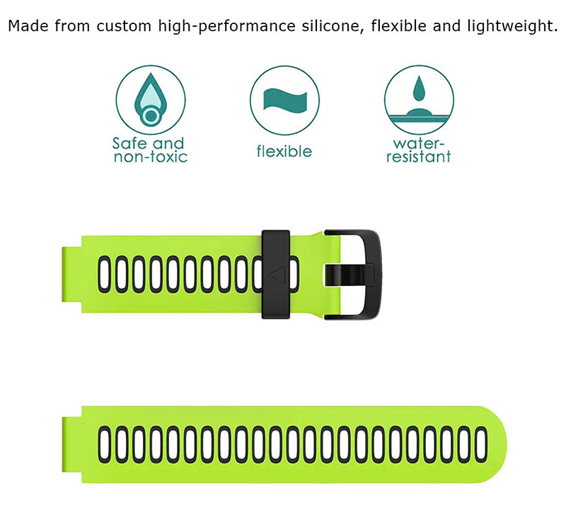 Watch Strap For Garmin Forerunner 235 220 230 620 630 735XT Soft Silicone Wrist Band Bracele Smartwatch Watchband Accessories