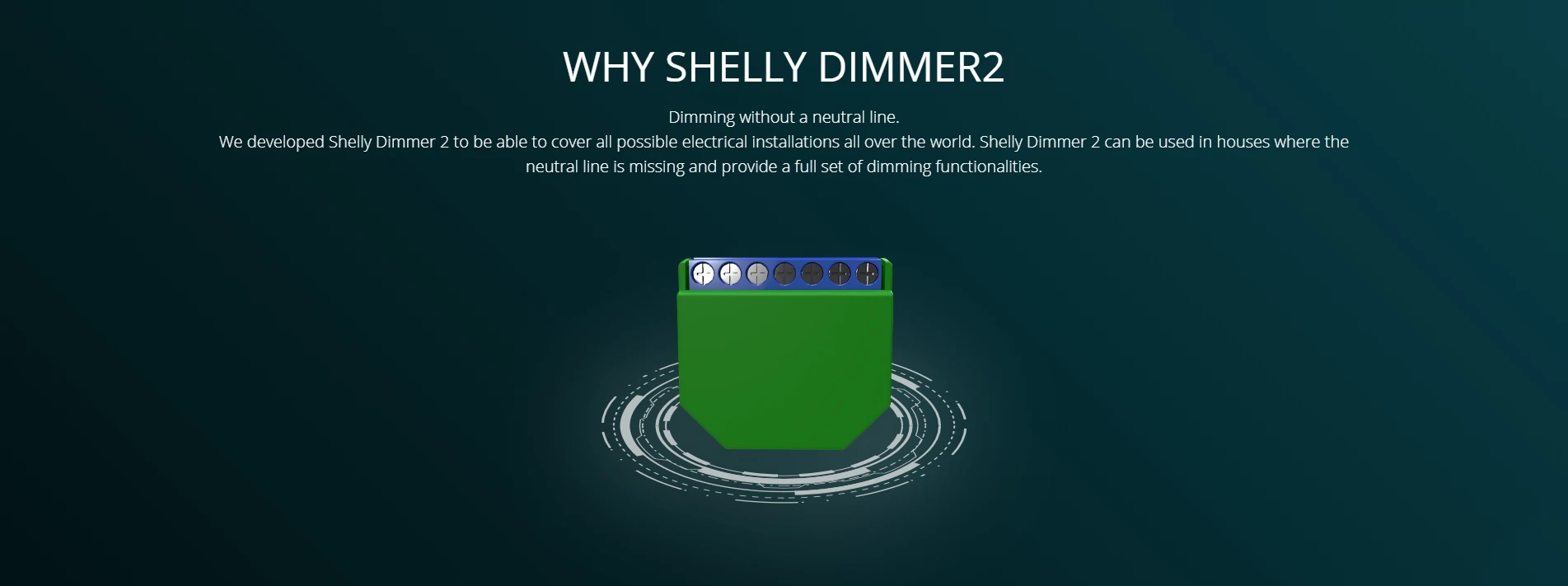 Shelly Dimmer 2 Smart Switch Mini WiFi Switch Mini Relay For Lights Wireless Compatible With Alexa Google Assistant No Neutral