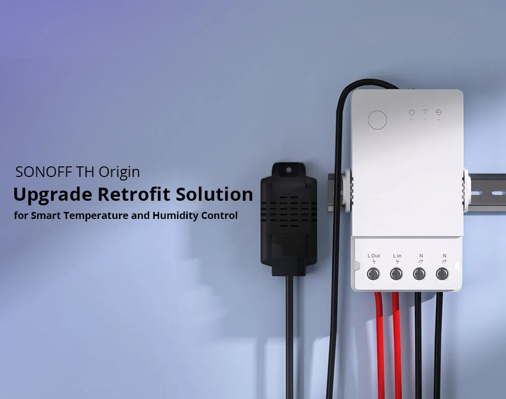 SONOFF TH Origin 16A/20A Smart Temperature Humidity Switch Monitoring Wi-Fi ESP32 Chip Smart Home Assistant via eWelink