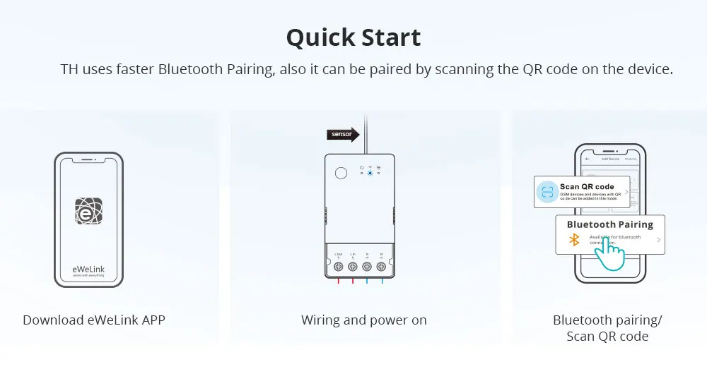 SONOFF TH Origin 16A/20A Smart Temperature Humidity Switch Monitoring Wi-Fi ESP32 Chip Smart Home Assistant via eWelink