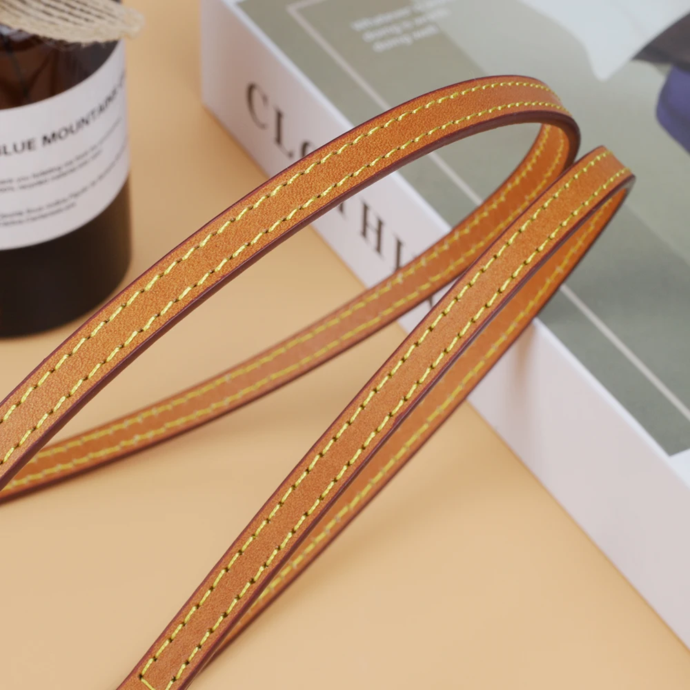 Genuine Leather Bag Strap Replacement Luxury Shoulder Handbag Accessories Tan Brown for Women Bags Belt Length 112cm