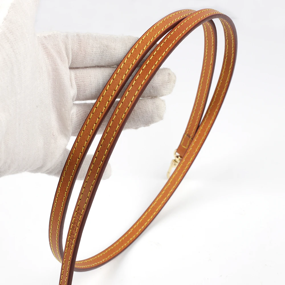 Genuine Leather Bag Strap Replacement Luxury Shoulder Handbag Accessories Tan Brown for Women Bags Belt Length 112cm