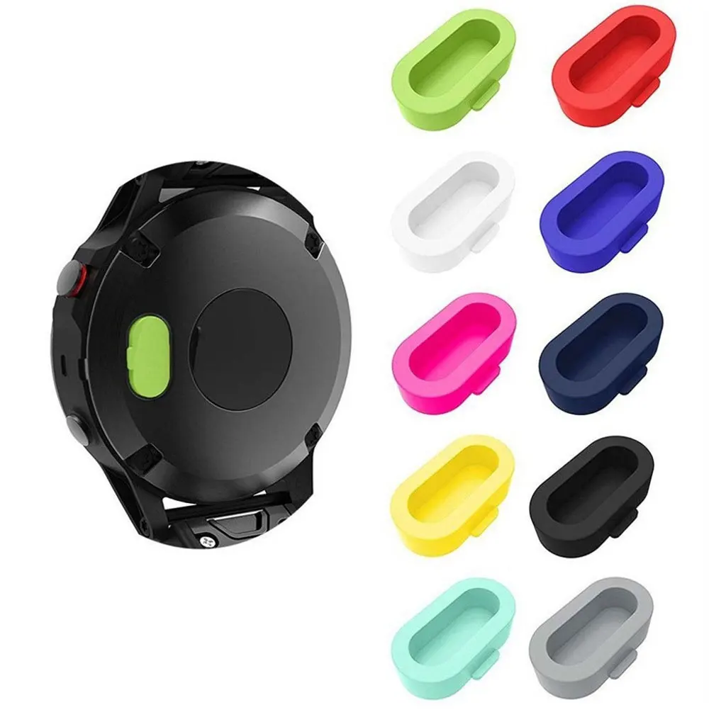 Silicone Dustproof Plug Cover For Garmin Fenix 6 6S 6X 5 5X 5S Charger Case For Forerunner 945 935 245 245M 45 45S Instinct Venu