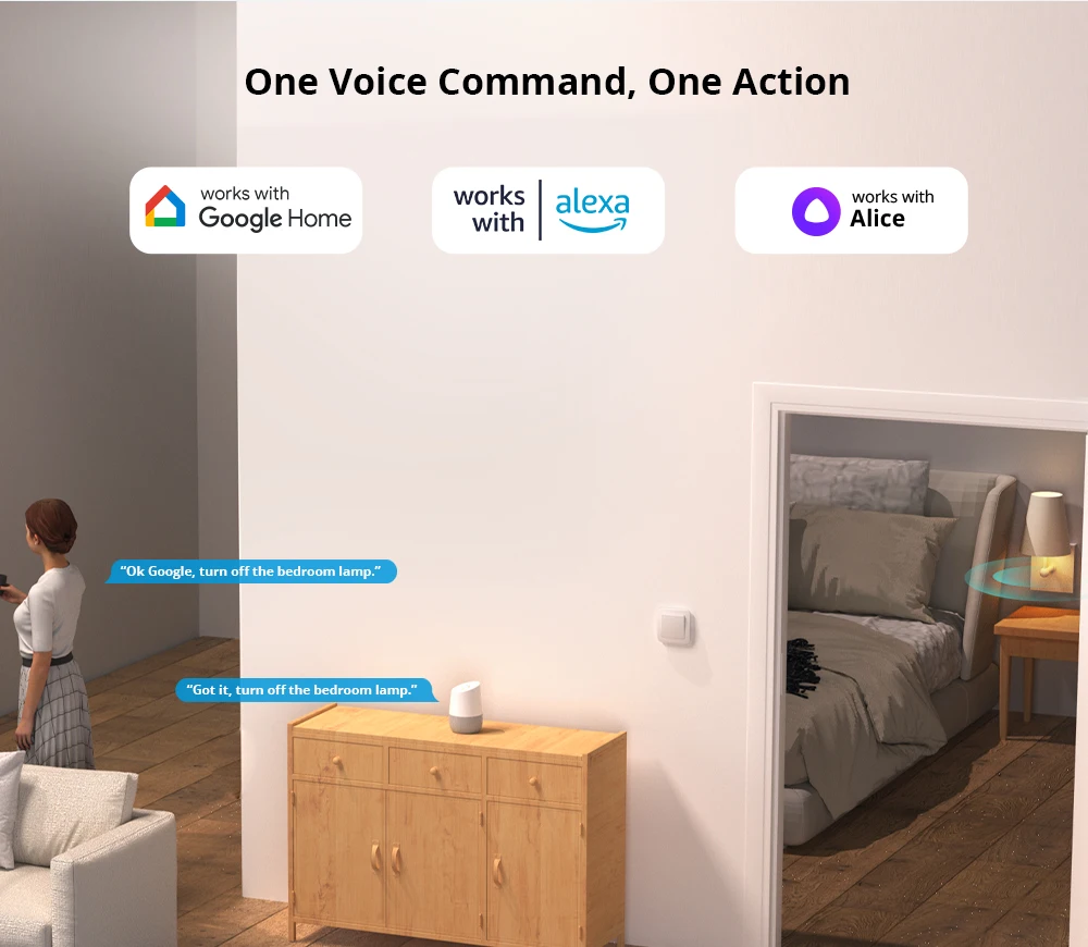 SONOFF ZBMINIL2 No Neutral Wire Required Zigbee Smart Switch MINI Support 2 Way Control eWeLink APP Works for Google Home Alexa